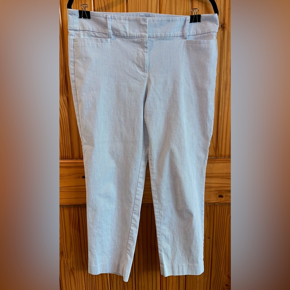 LOFT Women's Straight Leg Jeans in Soft Blue